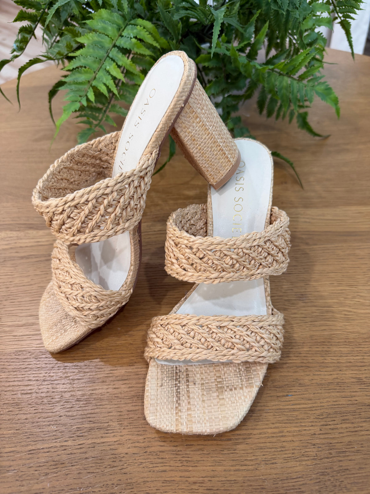 Woven Double Band Heel