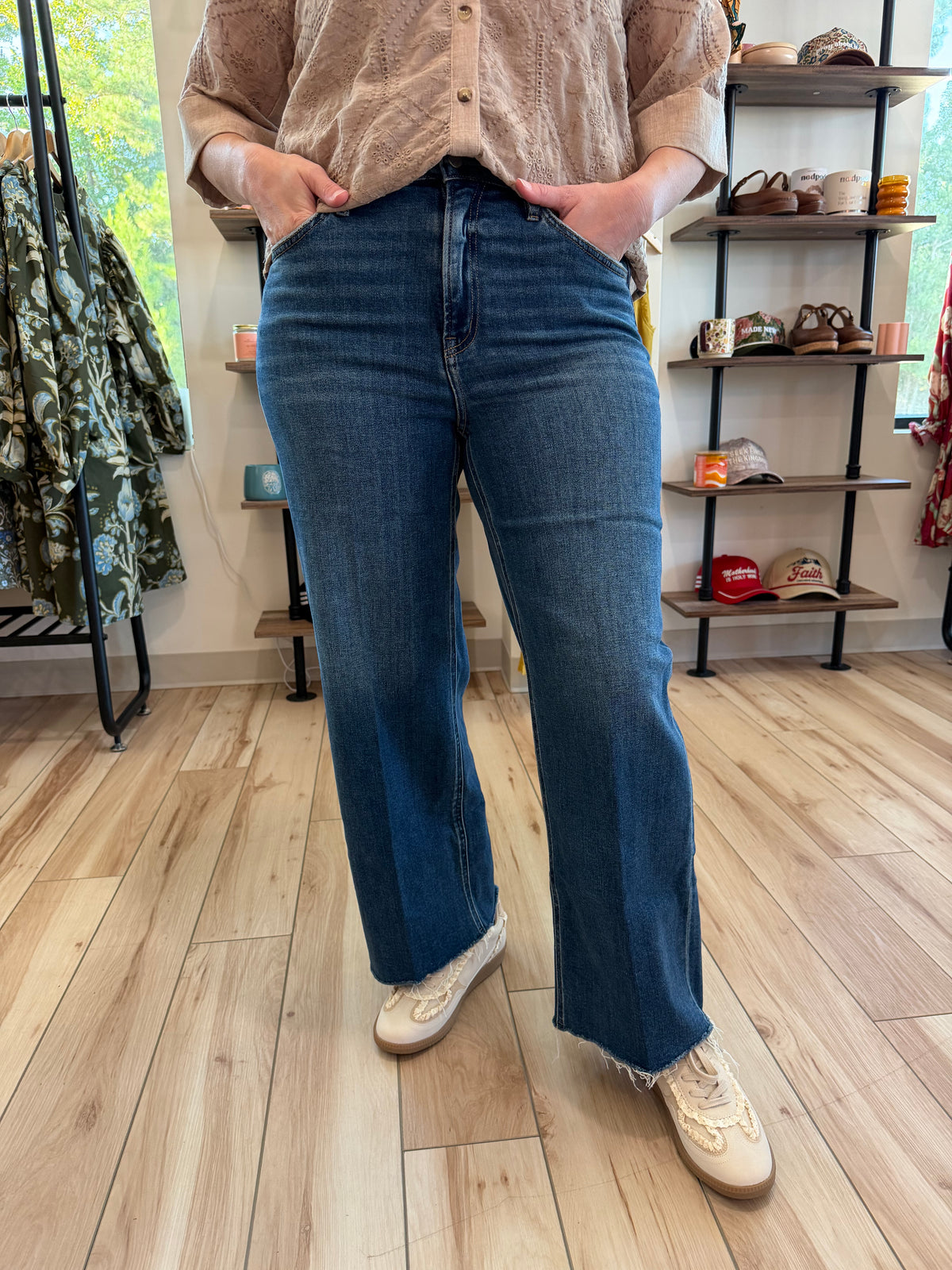 High Rise Wide Leg Jeans