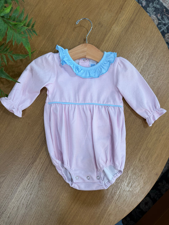 Light Pink Microgingham Amelia Bubble
