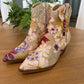 Taupe Floral Applique Western Boot