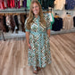 Natural Mix Tie Midi Dress