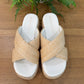 Raffia Platform Sandal