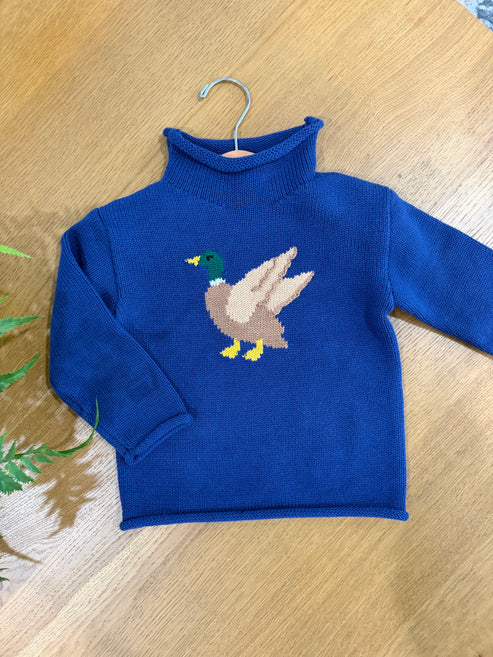 Navy Duck Rollneck Sweater