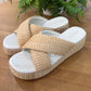 Raffia Platform Sandal