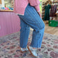 High Rise Dart Barrel Jeans