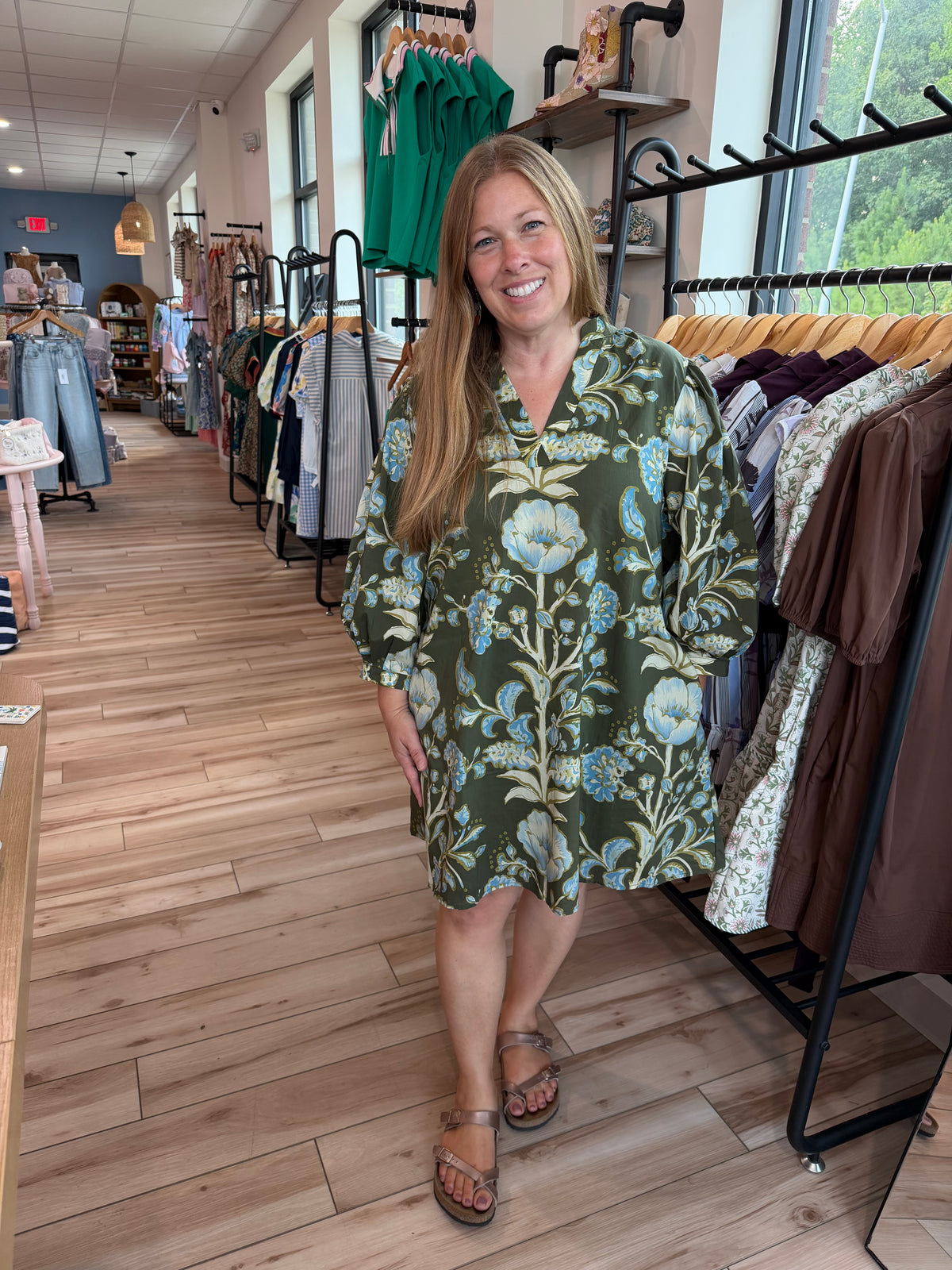 Plus Size Olive Mini Dress