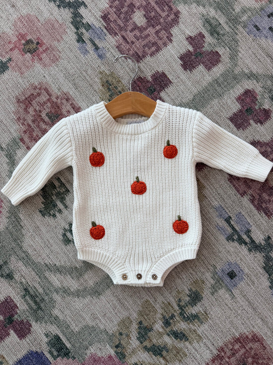 Ivory Pumpkin Sweater Bubble
