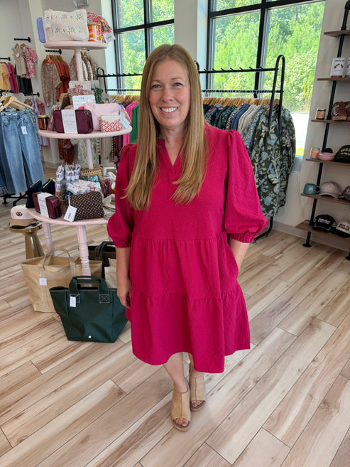 Cranberry Mini Dress