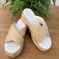 Raffia Platform Sandal